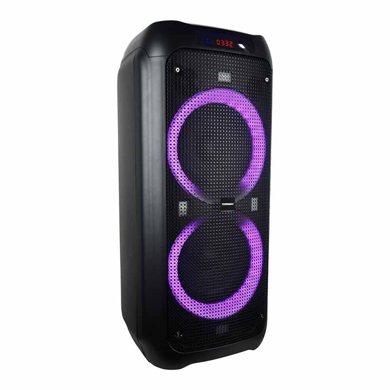 Автономна колонка музична з мікрофоном Temeisheng TMS 208-07 Bluetooth/ USB/ SD/ Радіо ФМ/ Світломузика/ Караоке