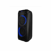 Автономна колонка музична з мікрофоном Temeisheng TMS 208-07 Bluetooth/ USB/ SD/ Радіо ФМ/ Світломузика/ Караоке, фото 3
