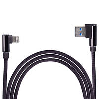 Кабель USB - Apple Black 90° 100 Bk 90°