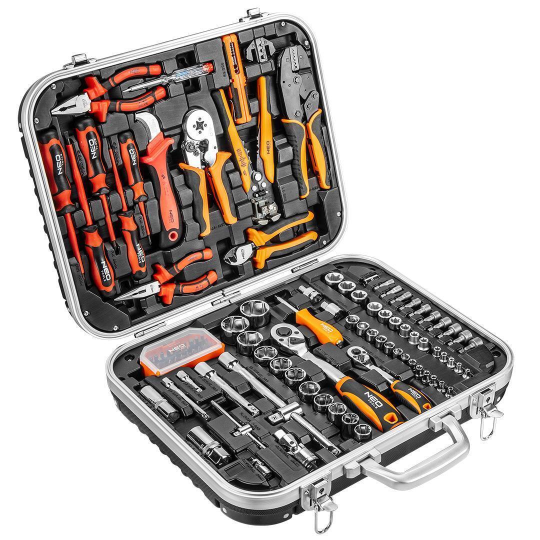 Набір інструментів Neo Tools (01-310) для електрика, 1000 В, 1/2", 1/4", CrV, 108 шт.