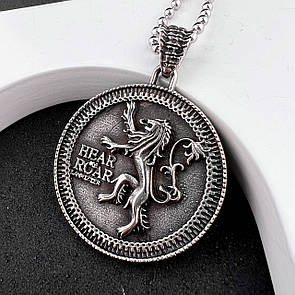 Кулон з фільму Гра престолів з нержавіючої медичної сталі «Lannister»