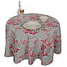 Скатертина гобеленова з тефлоновим просоченням "Фламінго" Villa Grazia Premium Ø200 см, фото 2