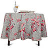 Скатертина гобеленова з тефлоновим просоченням "Фламінго" Villa Grazia Premium Ø200 см, фото 3
