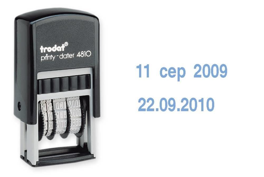 Датер Trodat пластик 3,8 мм укр. текст, фото 1