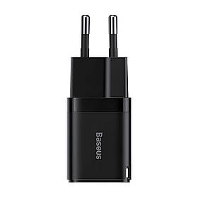 МЕРЕЖЕВИЙ ЗАРЯДНИЙ ПРИСТРІЙ BASEUS GAN3 FAST CHARGER 1C 30W EU BLACK