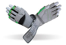 Рукавиці для фітнесу MadMax MFG-860 Wild Grey/Green XXL aiw Оригінал 3602