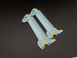 Фігурна дерев'яна лінійка. 10см Динозаврик / Фігурна дерев'яна лінійка. 10см Динозаврик