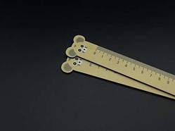 Фігурна дерев'яна лінійка. 15см Мишка / Фігурна дерев'яна лінійка. 15см Мишка