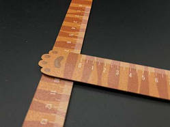 Фігурна дерев'яна лінійка. 15см Лапка котика / Фігурна дерев'яна лінійка. 15см Лапка котика