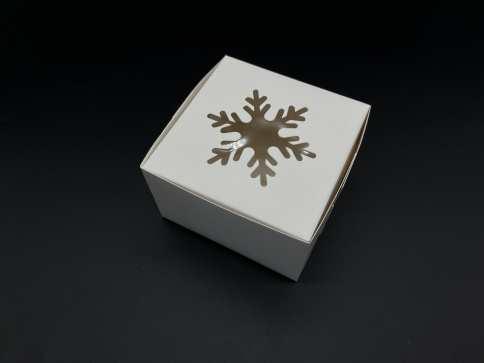 Упаковка для тортів, капкейків, пряників. Колір білий. 10х10х6см / Упаковка для тортів, капкейків, пряників. Колір білий., фото 1