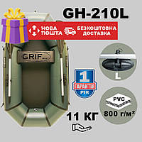 Полуторная надувная Лодка ПВХ Grif boat GH-210L