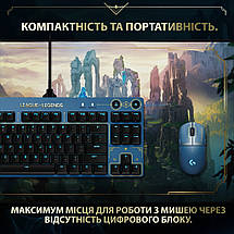 Клавиатура Logitech G PRO Mechanical Keyboard League of Legends Edition - LOL-WAVE2 Blue (920-010537), фото 5