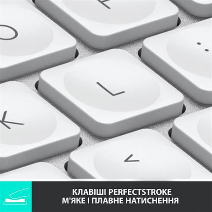Клавіатура Wireless Logitech MX Keys Mini Illuminated UA Pale Gray (920-010499), фото 3