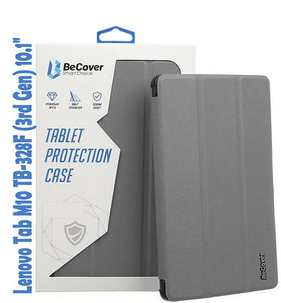 Чохол книжка BeCover Smart для Lenovo Tab M10 TB-328F (3rd Gen) 10.1 Gray (708284), фото 1