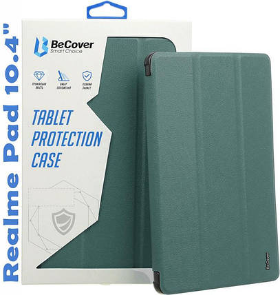 Чохол книжка BeCover Smart для Realme Pad 10.4 Dark/Green (708266), фото 1