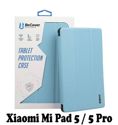 Чохол книжка BeCover Smart для Xiaomi Mi Pad 5 5 Pro Blue (707579), фото 1