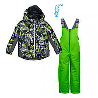 Дитячий зимовий комплект для хлопчика SKATE (952-01010-21, 950-01009-22) DaNa-kids B.TEX 104 р. Зелений