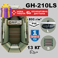 Полуторний надувний Човен ПВХ Grif boat GH-210LS