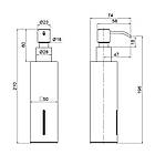 Дозатор для рідкого мила Qtap Liberty BLM 1152-2, фото 2