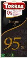 Шоколад Черный Torras Negro Dark 95 % без сахара 75 г Испания
