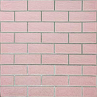 Панель стеновая 3D NEW CULTURAL WALL 70*70cm*4mm PINK+SILVER (D) SW-00001501