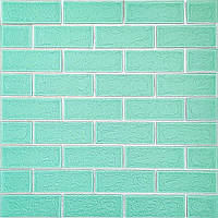 Панель стінова 3D NEW CULTURAL WALL 70*70cm*5mm GREEN+SILVER (D) SW-00001803