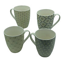 Чашка геометрия жовта  Vittora VT-C13360 360мл