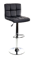 Барный стул Hoker MONZO с регулированием высоты и поворотом сидения Эко кожа Черный D_0265