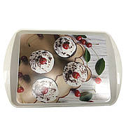 1115 Піднос ДЕКО 43х30см. коричн.ротанг (барберю) M1115