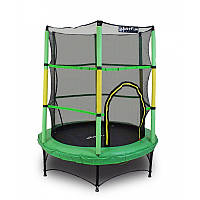 Батут детский Just Fun 140см Green спортивный с защитной сеткой для детей D_1037
