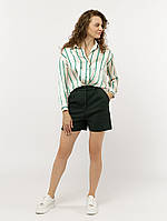 Женские шорты цвет темно-зеленый ЦБ-00228099