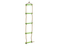 Лестница подвесная детская пластиковые ступеньки WCG веревочная для детей D_1177