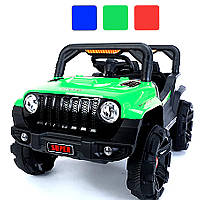 Электромобиль детский Just Drive JEEP GRAND-RS1 автомобиль Джип с ДУ для детей D_1421 Зеленый