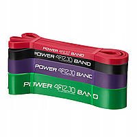 Эспандер-петля (резинка для фитнеса и спорта) 4FIZJO Power Band 4 шт 6-36 кг 4FJ0063 D_1869