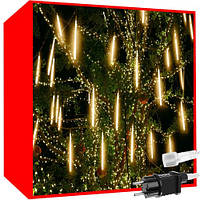 Гирлянда светодиодная 36 LED светильники-метеоры 50 см теплый белый 19930 для елки дома фотозоны D_1466