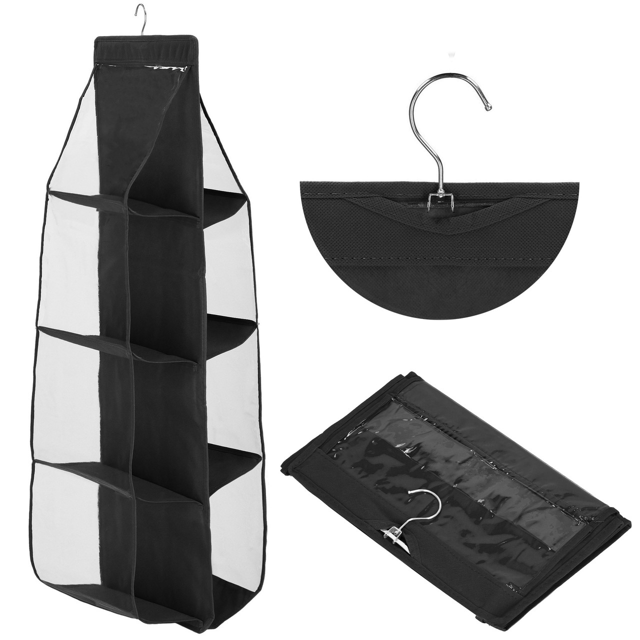 Органайзер подвесной для хранения сумок аксессуаров Springos HA3123 черный 115 x 34 x 30 см D_1713 - фото 4 - id-p1926850063