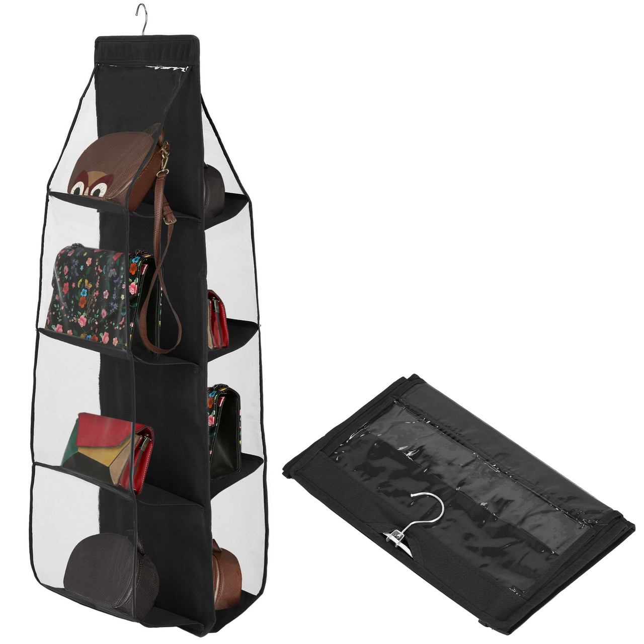 Органайзер подвесной для хранения сумок аксессуаров Springos HA3123 черный 115 x 34 x 30 см D_1713 - фото 5 - id-p1926850063