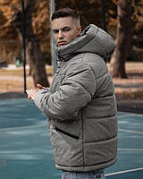 Зимняя мужская куртка Haipp Eclipse теплая (серая) Haipp современная модная короткая куртка для парней