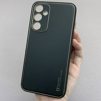 Чохол для Samsung Galaxy A54 5G (A546E) шкіряний матовий чохол із захистом камери на самсунг а54 5г чорний u9h, фото 1