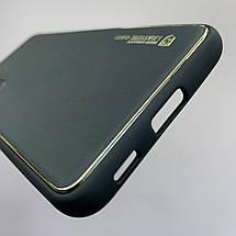 Чохол для Samsung Galaxy S21 FE шкіряний матовий чохол із захистом камери на телефон самсунг с21 фе чорний u9h, фото 5