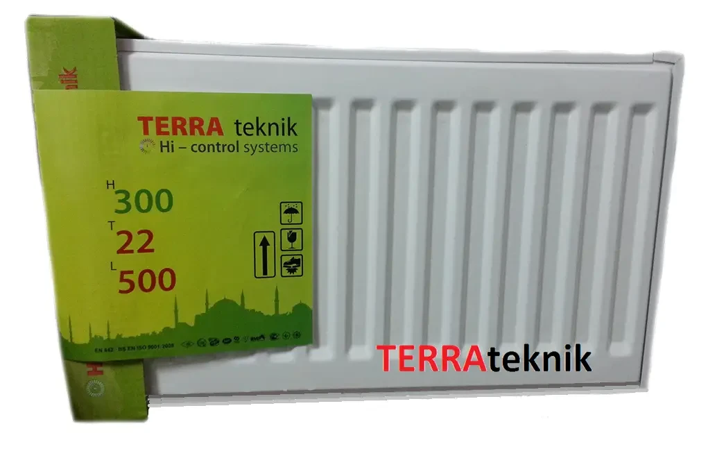 Сталевий радіатор Terra teknik 22k 300*1000 бокове підключення