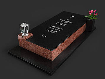 Європейський пам'ятник з лампадкою "Статний Знак Спокою" 1000*2000