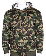 Чоловіча куртка хутро з капюшоном камуфляж