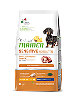 Корм сухий для дорослих собак дрібних порід з качкою NATURAL TRAINER DOG SENSITIVE 2 кг