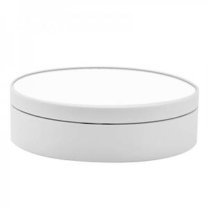 Стіл для предметного фото поворотний 12 см 3 кг білий дзеркальний Puluz DCA1358W