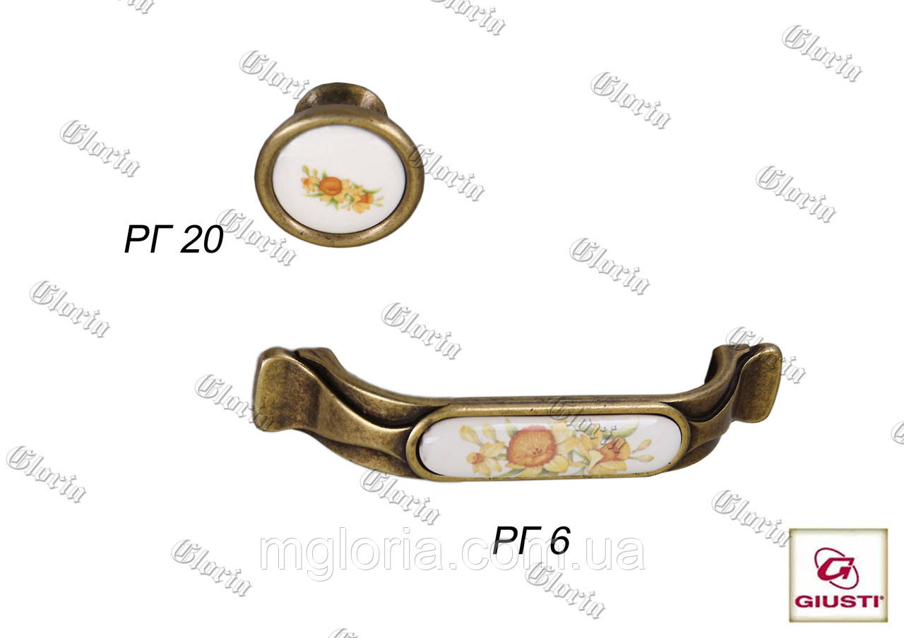 Ручки меблеві РГ-6, РГ-20