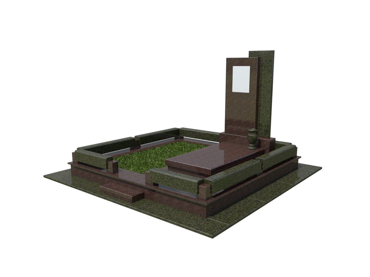 3D модель подвійного памятника