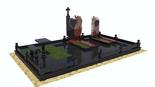3D модель подвійного памятника
