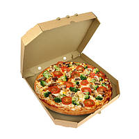 Коробка для пиццы 300х300х30 мм бурая 100 шт.