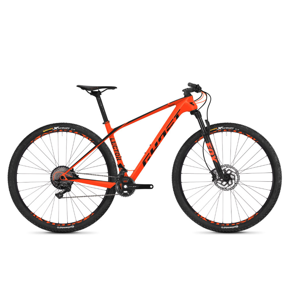Велосипед Ghost Lector 4.9 29" , карбон, рама L ,оранжево -черный, 2018 - фото 1 - id-p1926993713